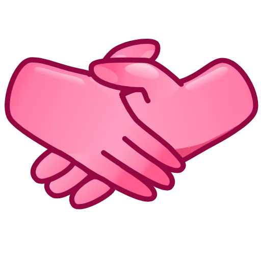 🤝 Стикер «Pink Bunny» для Telegram