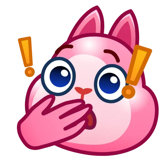 ❗️ Стикер «Pink Bunny» для Telegram