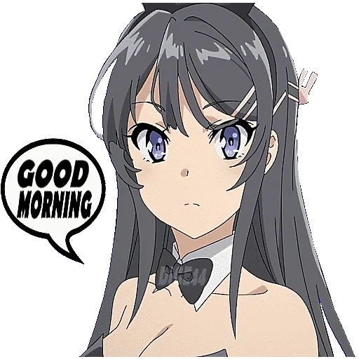 🛏 Стикер «BUNNY GIRL SENPAI» для Telegram