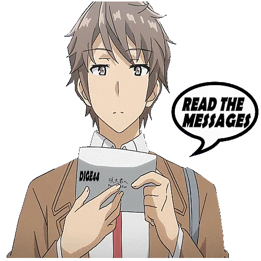 📪 Стикер «BUNNY GIRL SENPAI» для Telegram