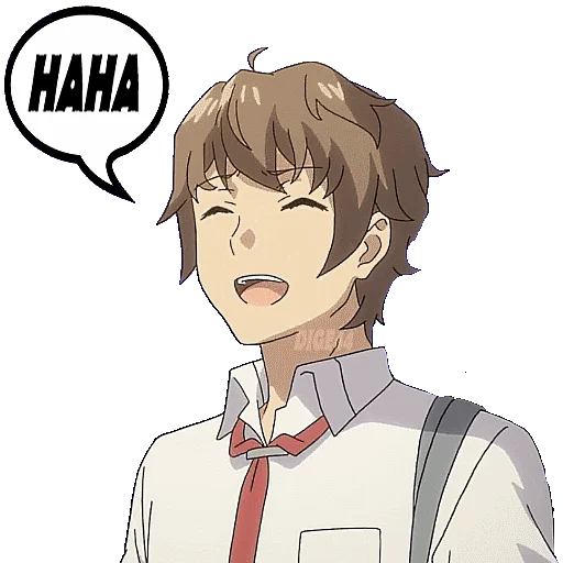 🤣 Стикер «BUNNY GIRL SENPAI» для Telegram