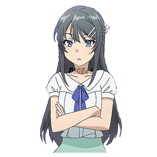 🤨 Стикер «BUNNY GIRL SENPAI» для Telegram