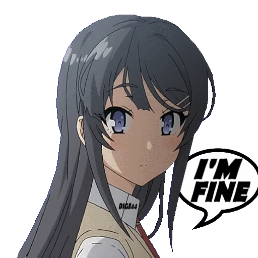 👌 Стикер «BUNNY GIRL SENPAI» для Telegram