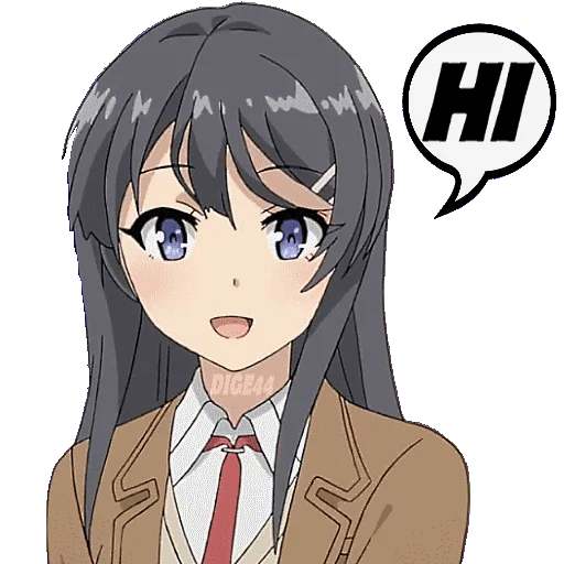 👋 Стикер «BUNNY GIRL SENPAI» для Telegram