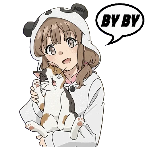🤗 Стикер «BUNNY GIRL SENPAI» для Telegram
