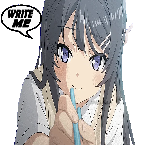 ✍️ Стикер «BUNNY GIRL SENPAI» для Telegram