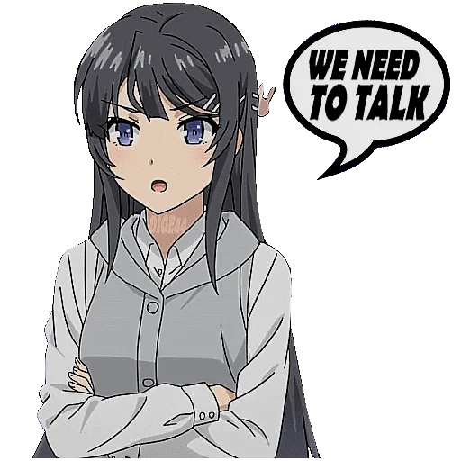 🗣 Стикер «BUNNY GIRL SENPAI» для Telegram
