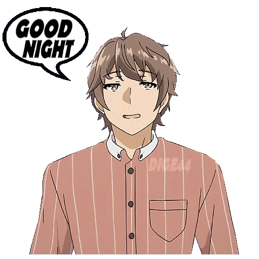 🛌 Стикер «BUNNY GIRL SENPAI» для Telegram