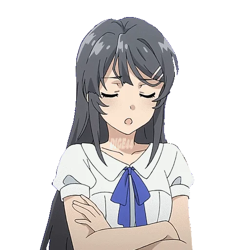 😒 Стикер «BUNNY GIRL SENPAI» для Telegram