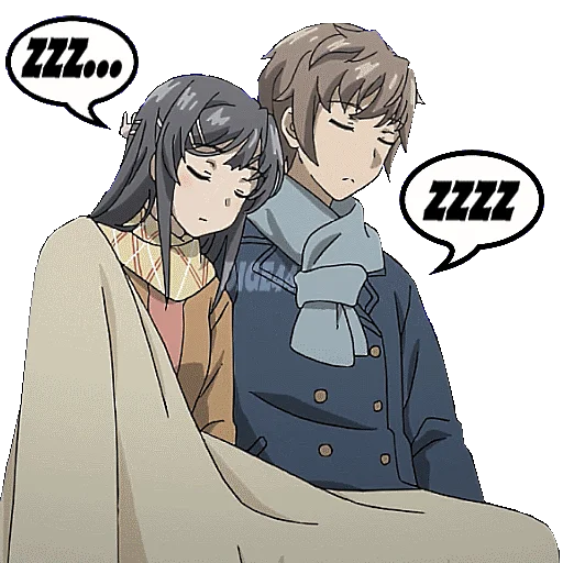 😴 Стикер «BUNNY GIRL SENPAI» для Telegram