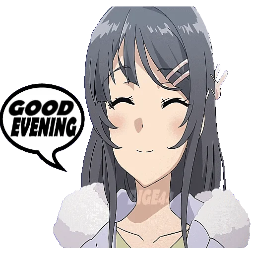 🌔 Стикер «BUNNY GIRL SENPAI» для Telegram