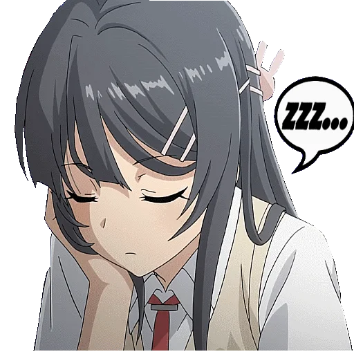 💤 Стикер «BUNNY GIRL SENPAI» для Telegram