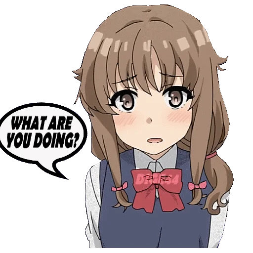 ❔ Стикер «BUNNY GIRL SENPAI» для Telegram