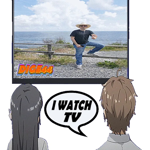 📺 Стикер «BUNNY GIRL SENPAI» для Telegram