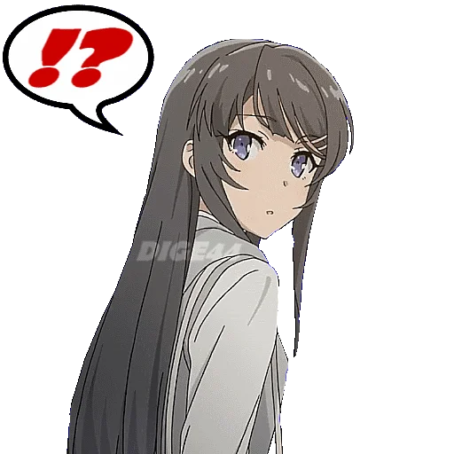 ⁉️ Стикер «BUNNY GIRL SENPAI» для Telegram