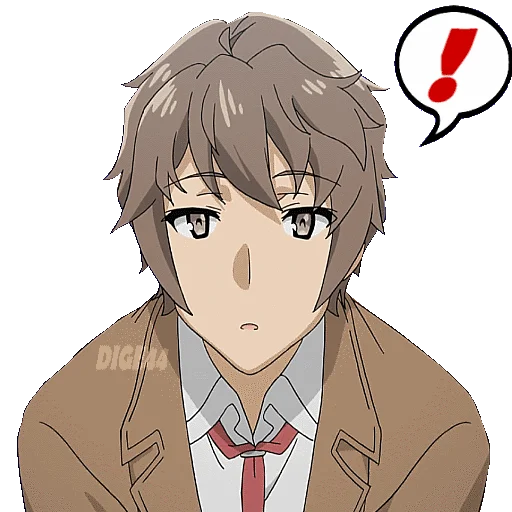 ❗️ Стикер «BUNNY GIRL SENPAI» для Telegram