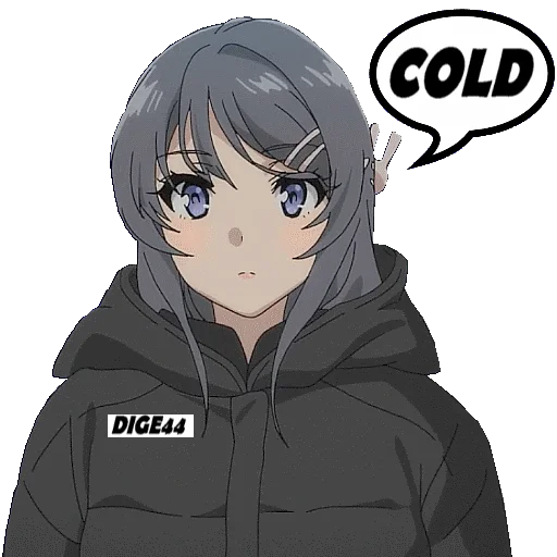 🥶 Стикер «BUNNY GIRL SENPAI» для Telegram