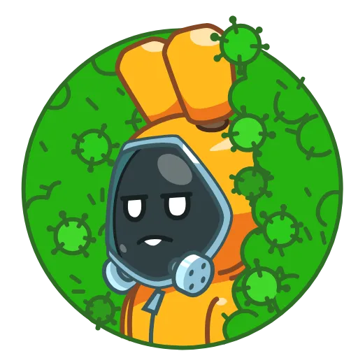 😷 Стикер «Rad Bunny» для Telegram