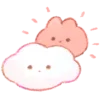 Стикер 8 🥕 Kawaii Bunny - зайчик