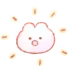 Стикер 33 🥕 Kawaii Bunny - зайчик