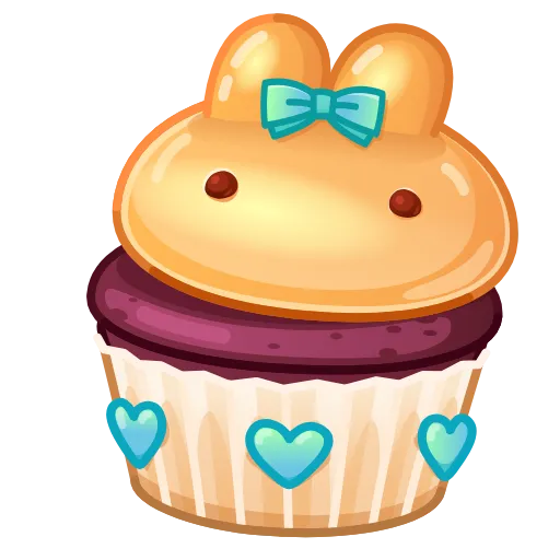 🎁 Эмодзи «Bunny Muffin» для Telegram