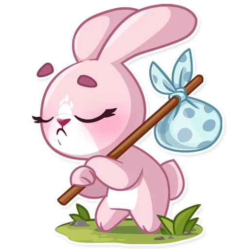 😔 Стикер «Rosy Bunny» для Telegram