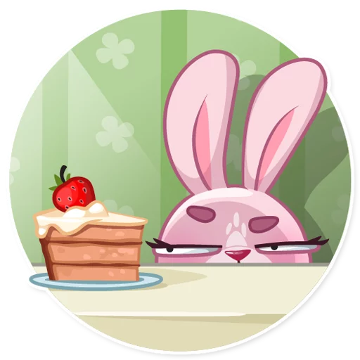 🍰 Стикер «Rosy Bunny» для Telegram