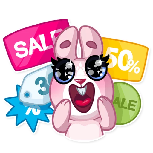 😱 Стикер «Rosy Bunny» для Telegram