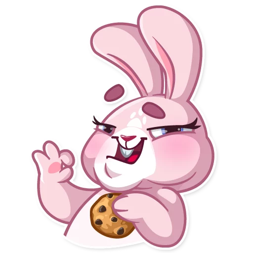 👌 Стикер «Rosy Bunny» для Telegram
