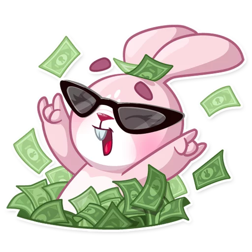 💵 Стикер «Rosy Bunny» для Telegram