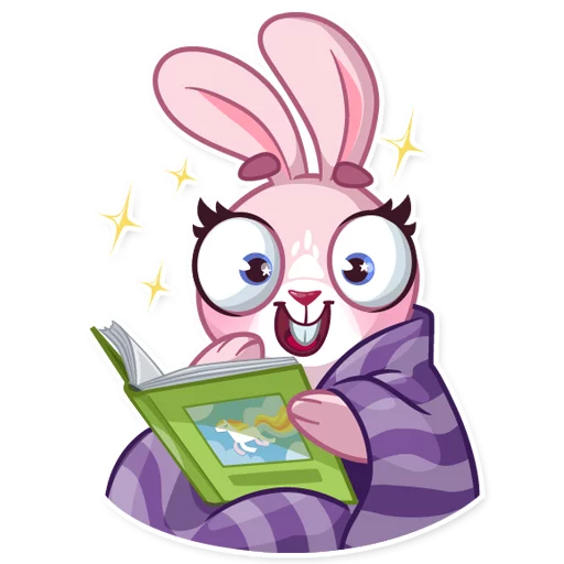 📖 Стикер «Rosy Bunny» для Telegram