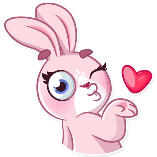 😘 Стикер «Rosy Bunny» для Telegram