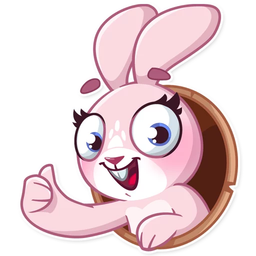 👍 Стикер «Rosy Bunny» для Telegram