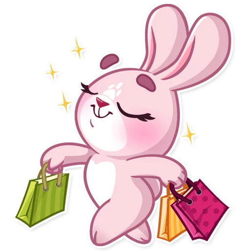 🛍 Стикер «Rosy Bunny» для Telegram