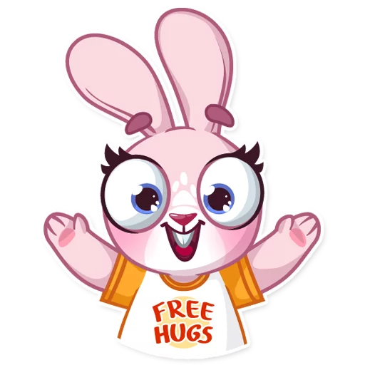 👋 Стикер «Rosy Bunny» для Telegram