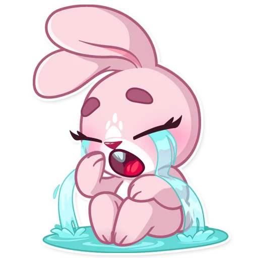 😭 Стикер «Rosy Bunny» для Telegram