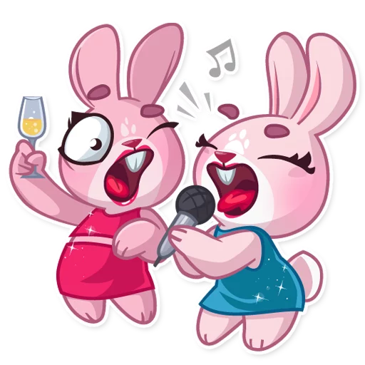 🎤 Стикер «Rosy Bunny» для Telegram