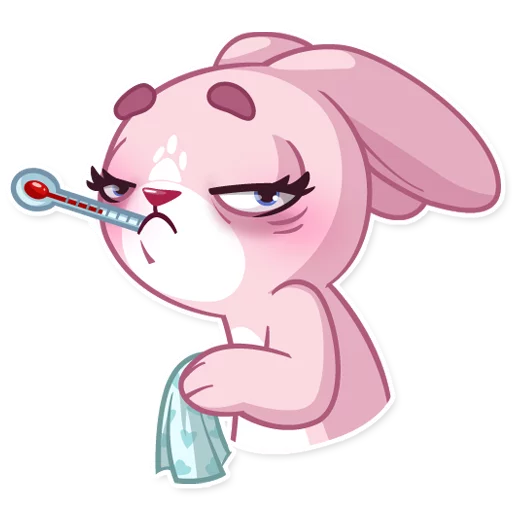 🤒 Стикер «Rosy Bunny» для Telegram