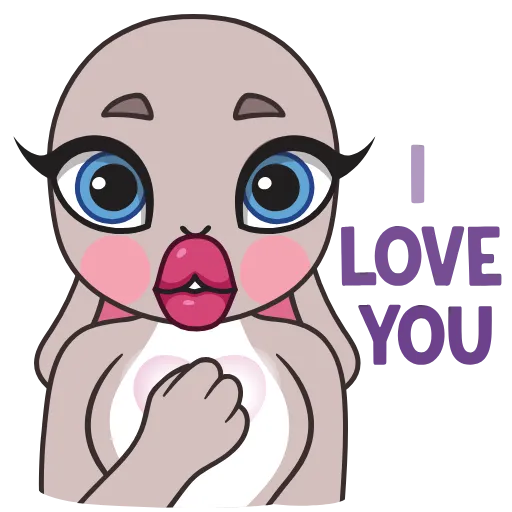 ❤️ Стикер «Bunnyta» для Telegram