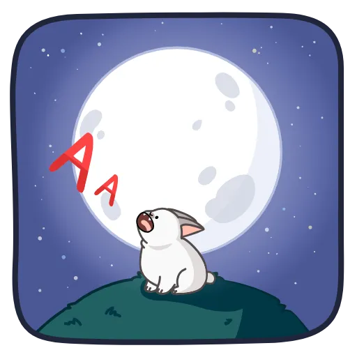🌕 Стикер «Bunny Vampire» для Telegram