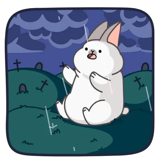😔 Стикер «Bunny Vampire» для Telegram