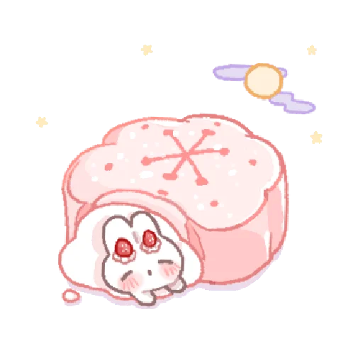 🍓 Стикер «bunny pie !! ୨ ୧» для Telegram