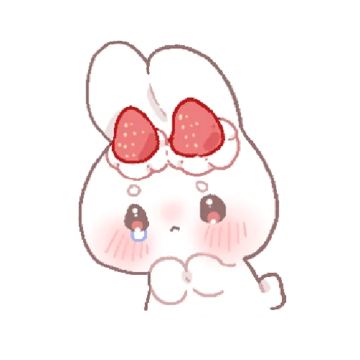🍓 Стикер «bunny pie !! ୨ ୧» для Telegram