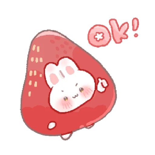 🍓 Стикер «bunny pie !! ୨ ୧» для Telegram