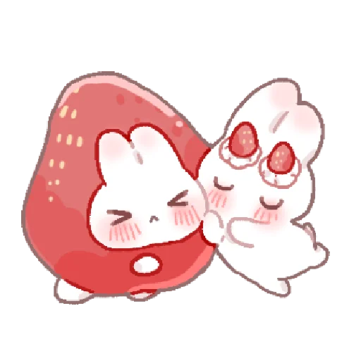 🍓 Стикер «bunny pie !! ୨ ୧» для Telegram