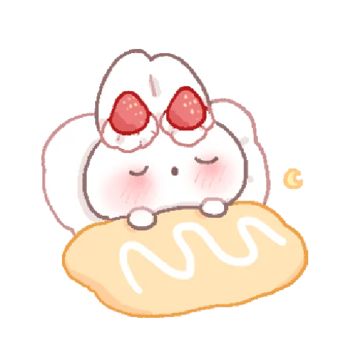 🍓 Стикер «bunny pie !! ୨ ୧» для Telegram