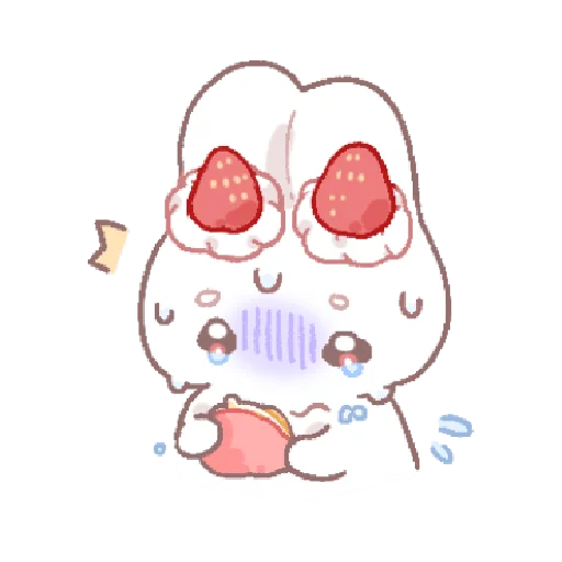 🍓 Стикер «bunny pie !! ୨ ୧» для Telegram
