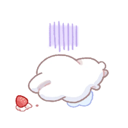 🍓 Стикер «bunny pie !! ୨ ୧» для Telegram