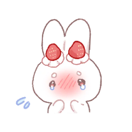 🍓 Стикер «bunny pie !! ୨ ୧» для Telegram