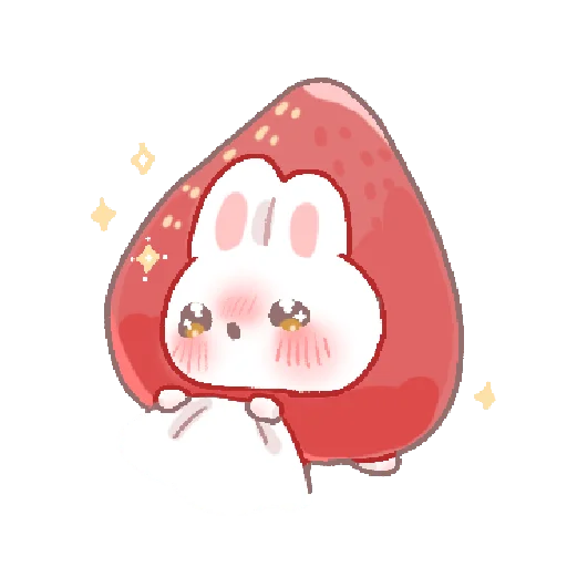 🍓 Стикер «bunny pie !! ୨ ୧» для Telegram